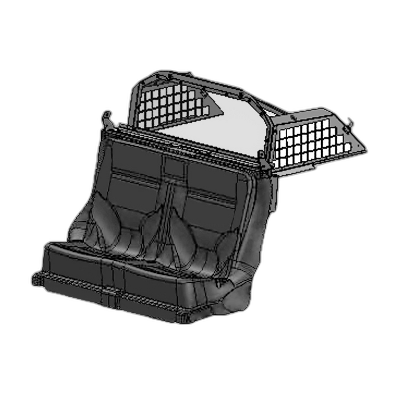 Ford Police Interceptor Utility Plastic Seat Kit with Polycarbonate Rear Partition
