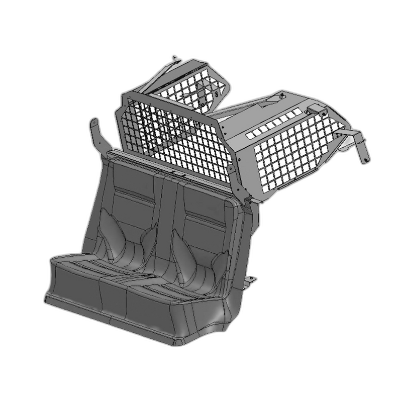 Chevrolet Tahoe Plastic Seat Kit with Square-Hole Punch Rear Partition
