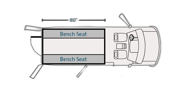 Prisoner Transport Insert For 2015-2025 Ford Transit Medium roof long length 148″ WB Cargo Van - 1 Compartment(s)
