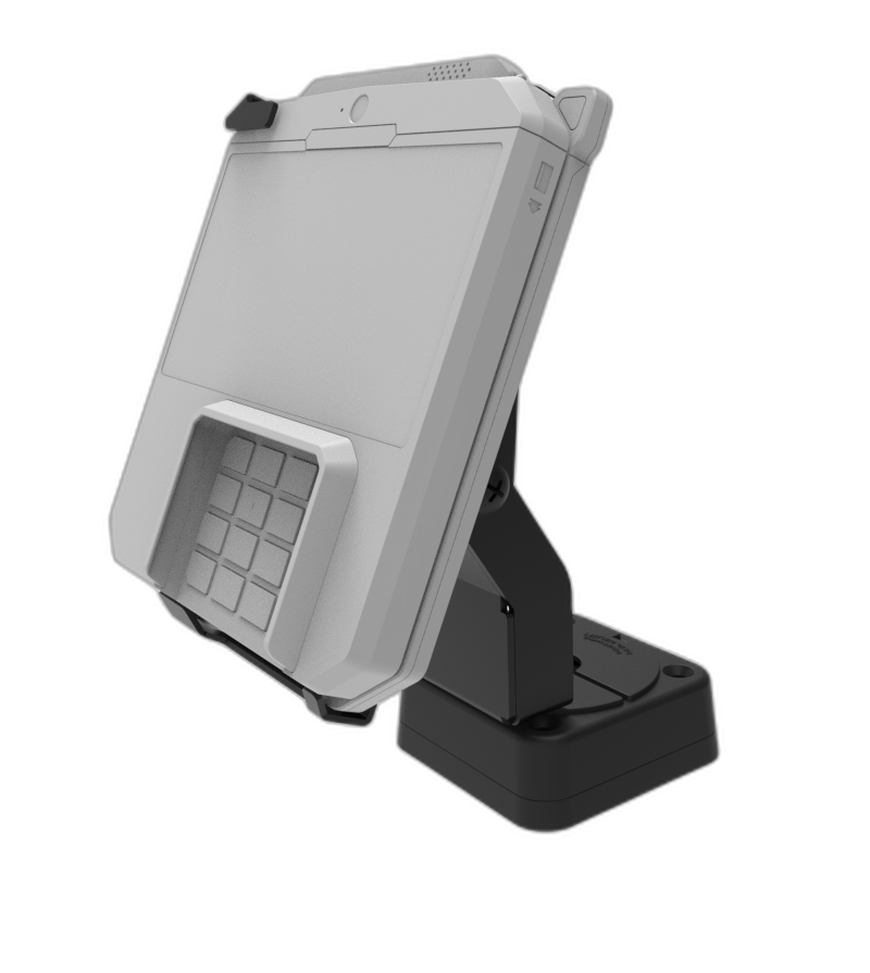 Square Base Swivel Stand, Locking & Anti-skimming Equipped for Ingenico RX7000