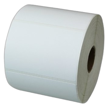 4in x 6in White with Black Bar Premium Direct Thermal Paper Labels, Die-Cut Roll