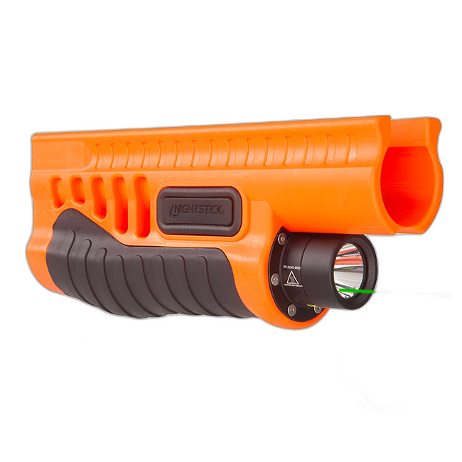 SFL-12GL: Less-Lethal Orange Shotgun Forend Light with Green Laser for Mossberg® 500/590/Shockwave