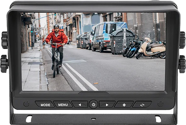7" Commercial LCD Monitor, 4-Channel with Alarm Triggers (CP4S & CRX)