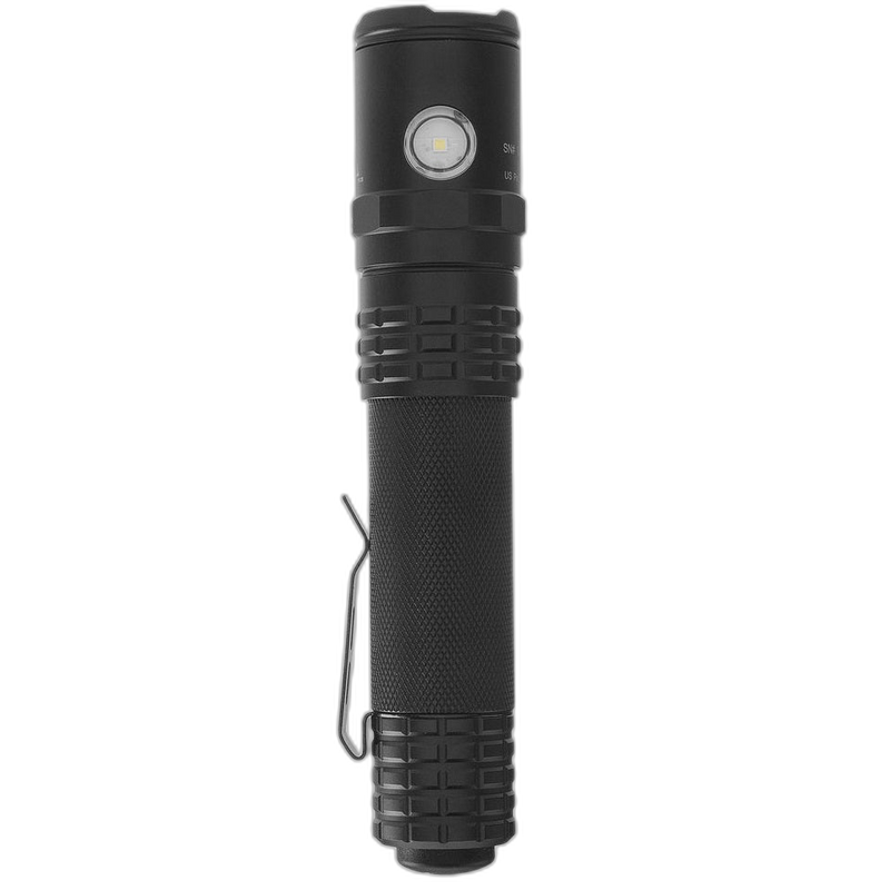 USB-588XL: USB Dual-Light Tactical Flashlight - Black