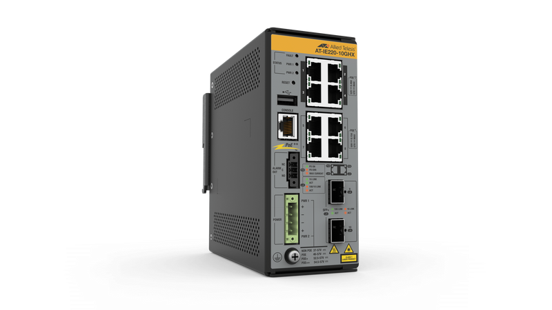 HV-IE220-10GHX-K90 - 8 x Gigabit Ethernet PoE++ 240W Industrial rugged switch (L)