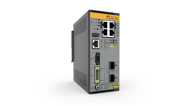 HV-IE220-6GHX-K90 - 4 x Gigabit Ethernet PoE++ 180W Industrial rugged switch (L)