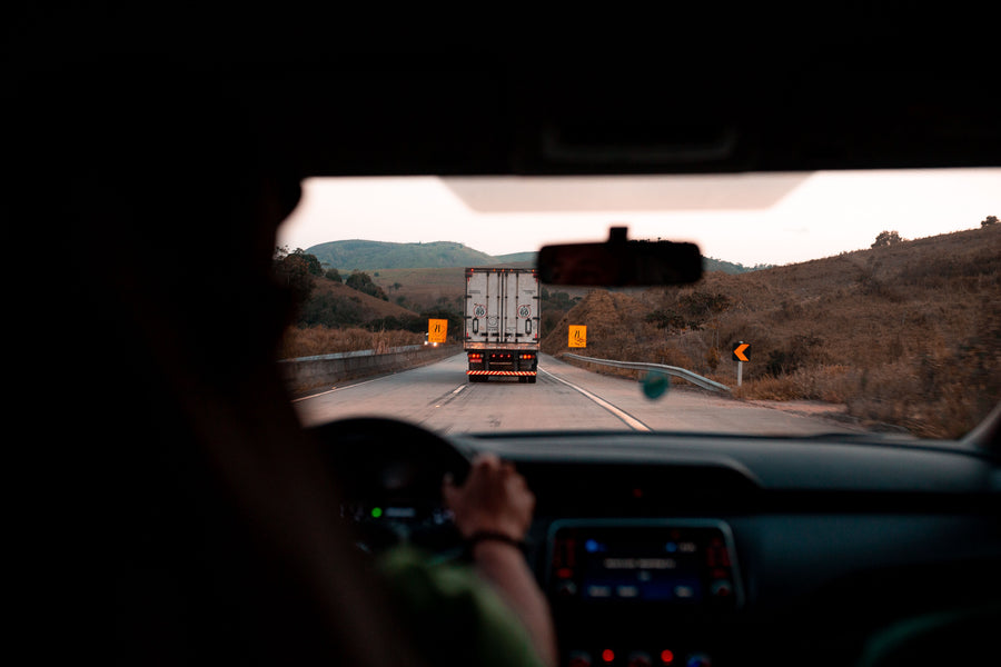 The road and the cab, at the same time