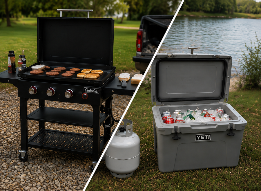 A Yeti cooler or a Cabela's griddle, free with your build